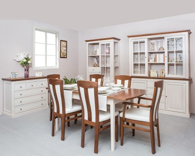 Castello elemes bútorcsalád fehér/dió