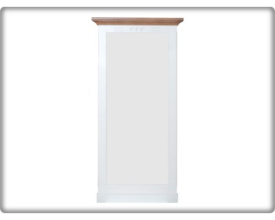 Castello fali álló tükör fehér/dió