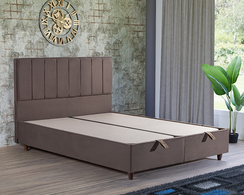 Olivia boxspring ágy 160x200 barna