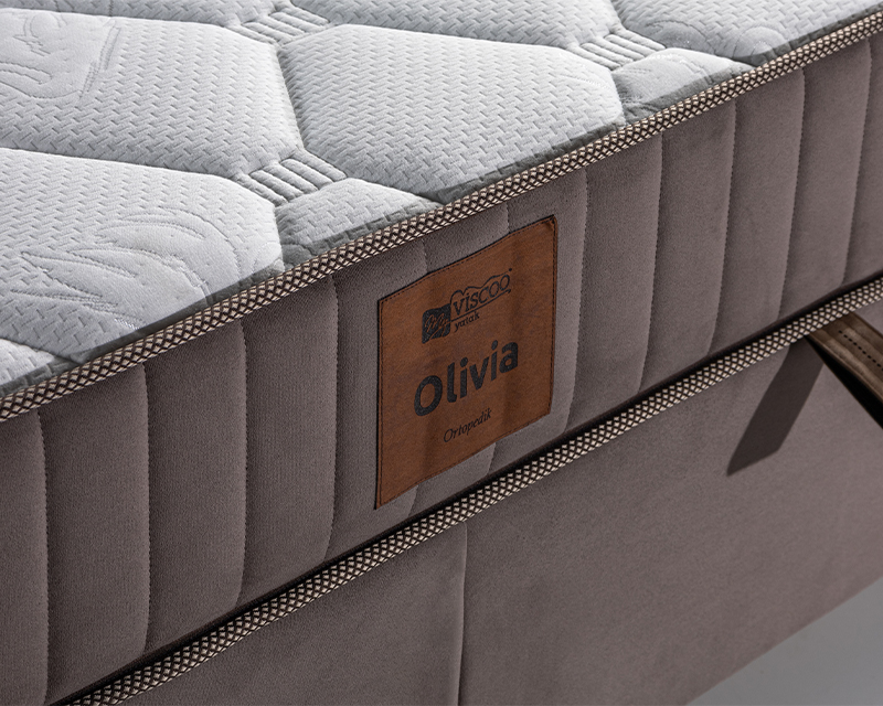 Olivia boxspring ágy 160x200 barna