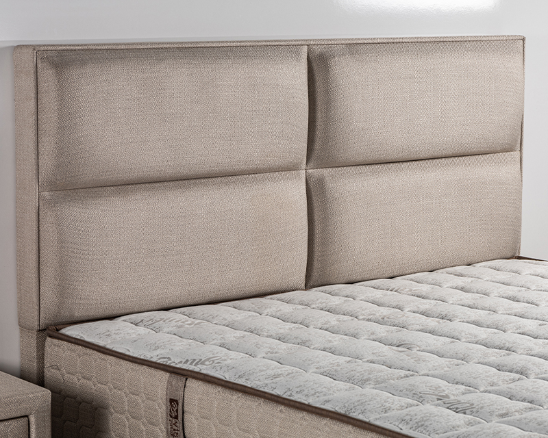 Sunset New boxspring ágy 140x200 krém
