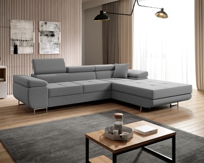 Alonzo sarokgarnitúra balos szürke