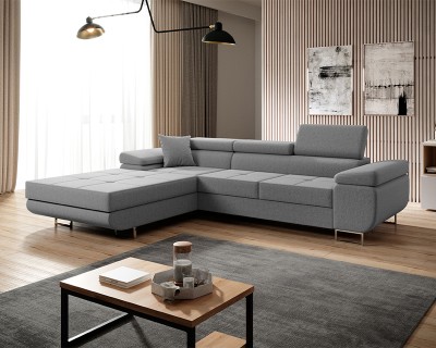 Alonzo sarokgarnitúra jobbos szürke