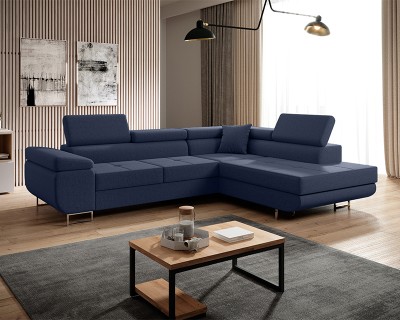 Mauro sarokgarnitúra balos kék