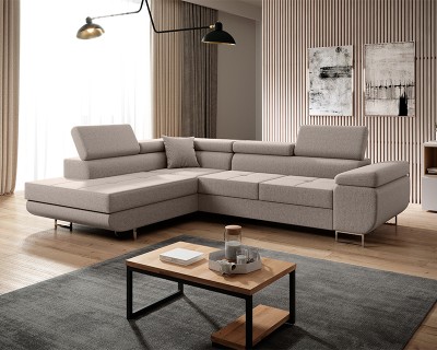 Mauro sarokgarnitúra jobbos beige