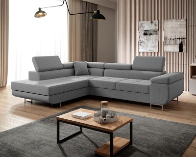 Mauro sarokgarnitúra jobbos szürke