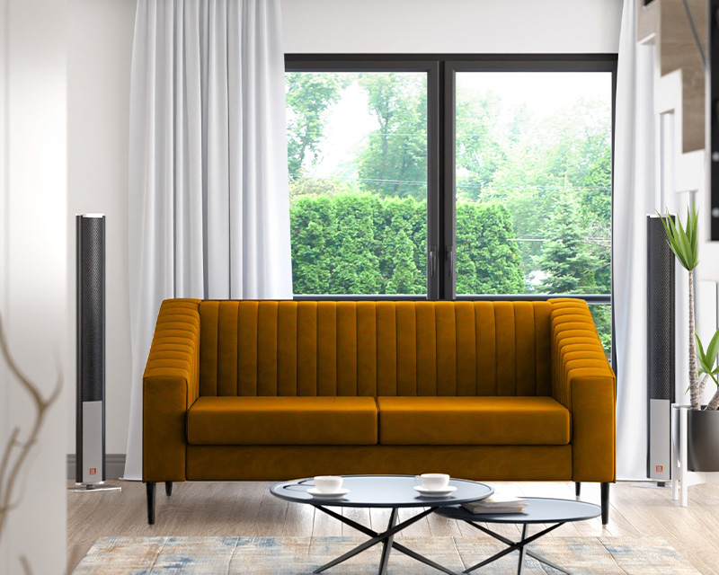 Alicia kanapé arany sárga