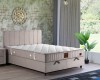 Olivia boxspring ágy 140x200 bézs