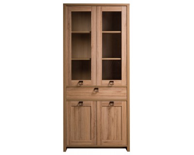 Farmer üvegajtós fiókos szekrény MR-2Ü